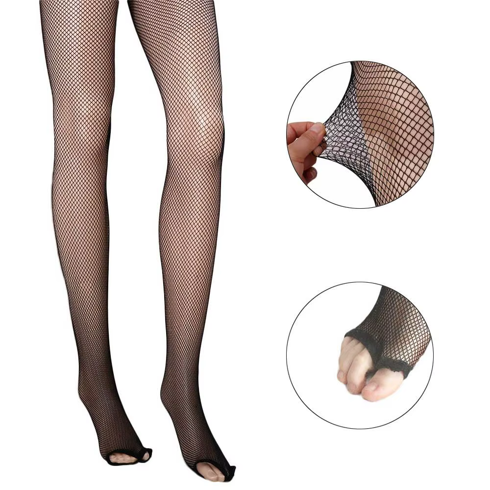 Femmes maille élastique filet de poisson collants bas résille