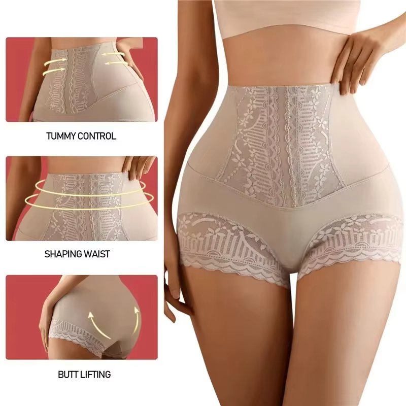 Femmes Shapewear culottes taille haute ventre plat Shorts bout