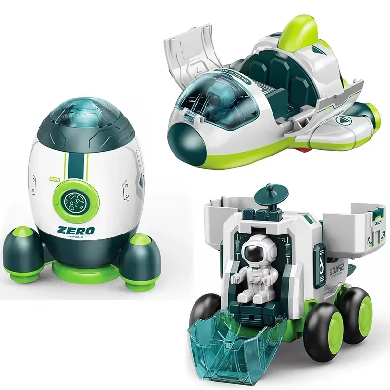 Jouet de simulation de voiture de l'espace pour enfants, modèle de puzzle, astronome, fusée, série Spacvier, cadeau pour garçons