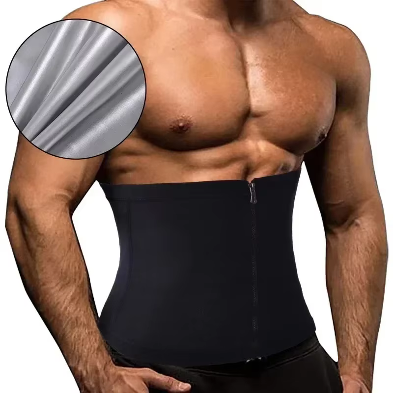 Hommes taille contrôle ceinture Shapewear Corset sueur ventre entraînement Sauna Thermo