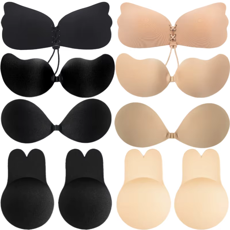 Soutien-gorge invisible push-up en silicone pour femme