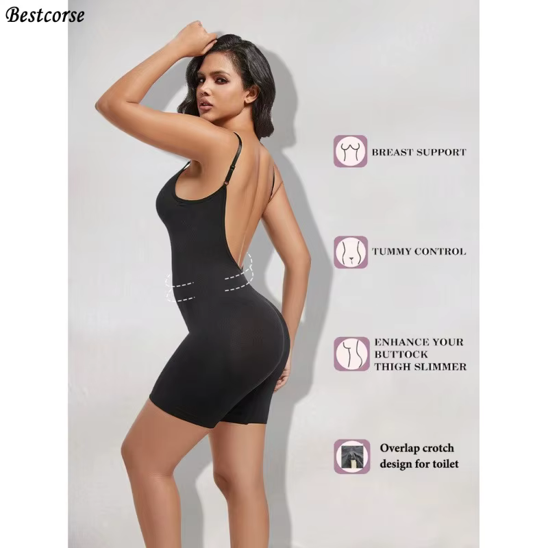 Body sculptant sans couture pour robe dos nu