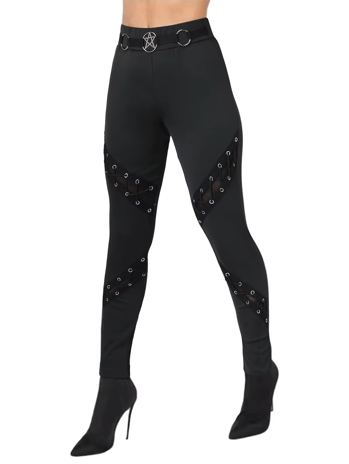 Dressfo Leggings gothiques pour femmes