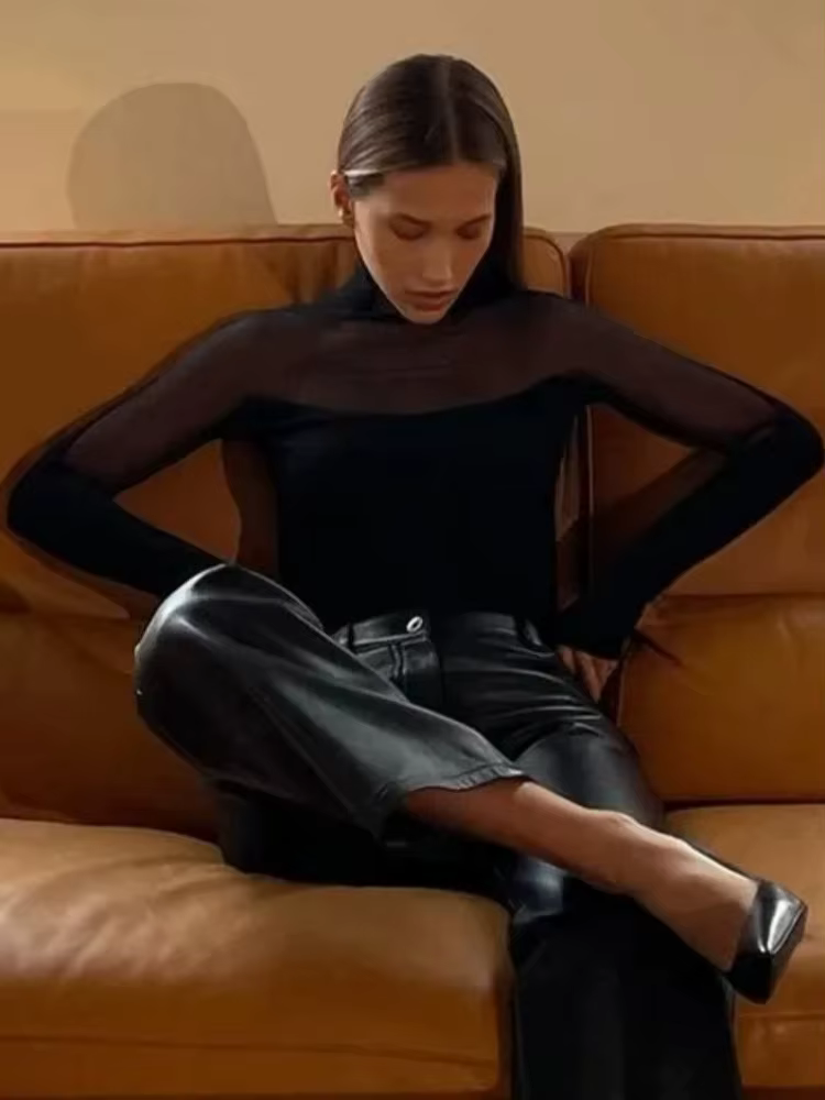Body épissage en maille transparente