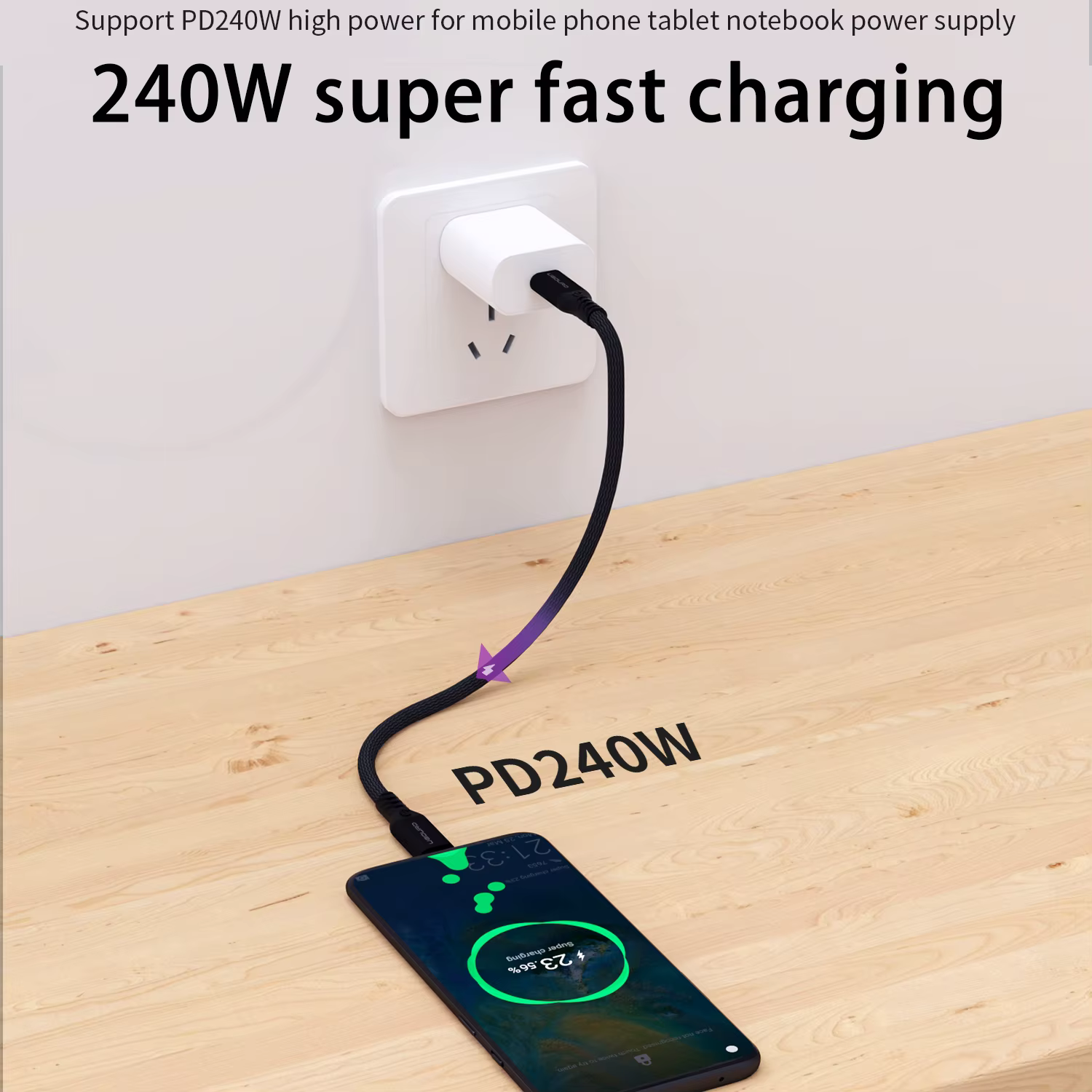 UGOURD – câble Thunderbolt 4 USB4, 40Gbps, Thunderbolt3, 0.2m-2m, 3m, Type C, câble de charge rapide, transfert de données 240W, USB C pour ordinateur portable, SSD