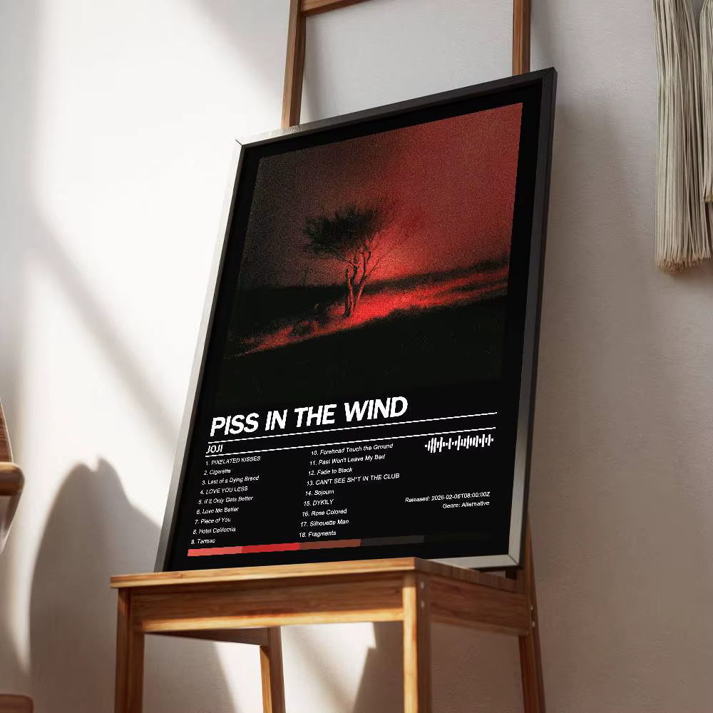 Joji – affiche d'album, couverture artistique, chansons, musique, rap, autocollant mural en papier imperméable pour décoration de salon et de maison