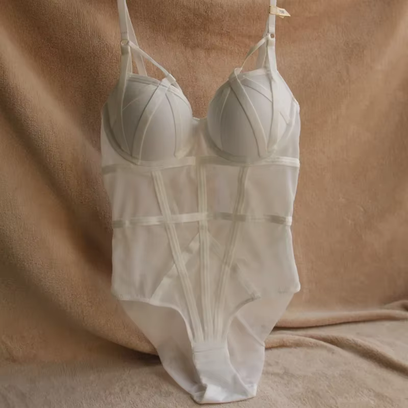 MOYISU Sexy Shapewear Body femmes maille transparente Lingerie Teddy avec soutien-gorge push-up sangle offre spéciale corps Shaper livraison gratuite