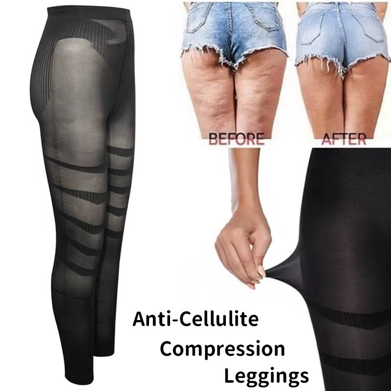 Taille haute Shapewear Anti Cellulite Compression Leggings jambe minceur corps Shaper ventre contrôle collants culotte cuisse plus mince