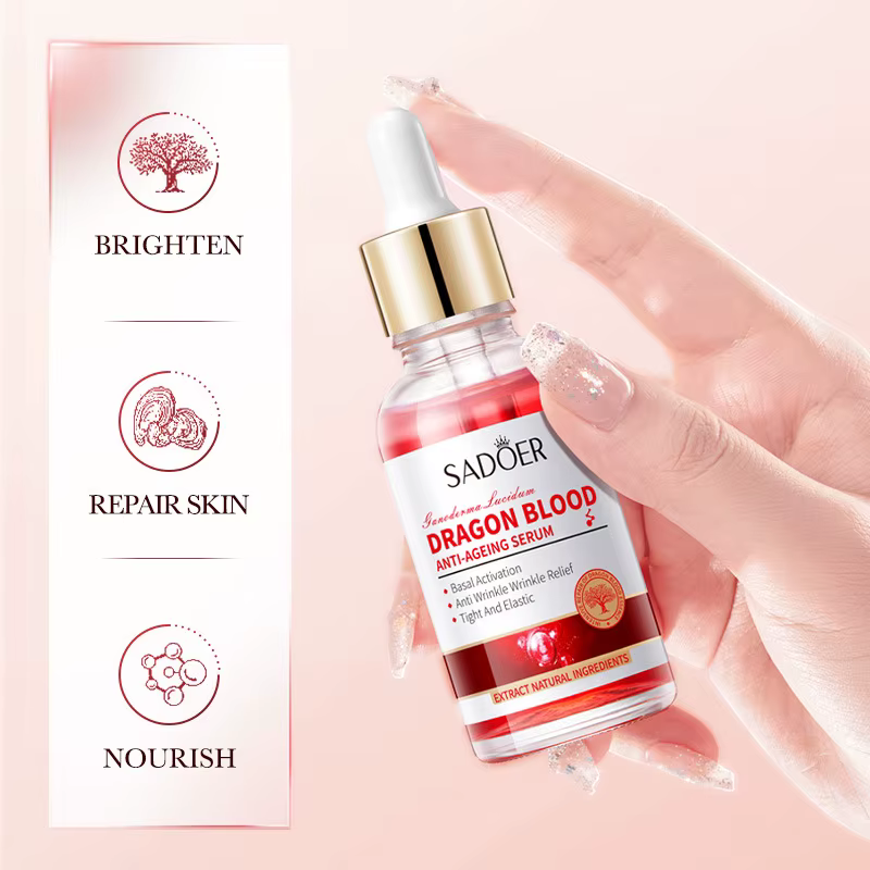 SADOER Ganoderma lucidum sang de Dragon sérum pour le visage Lotion hydratante émulsion pour le visage huile contrôle rafraîchissant Essence pour le visage