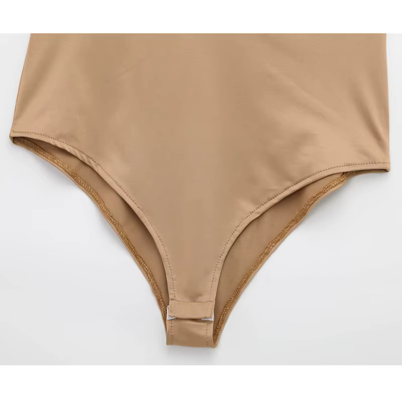 MUJER Sexy Satin Body Femmes Dos Nu Bustier Top