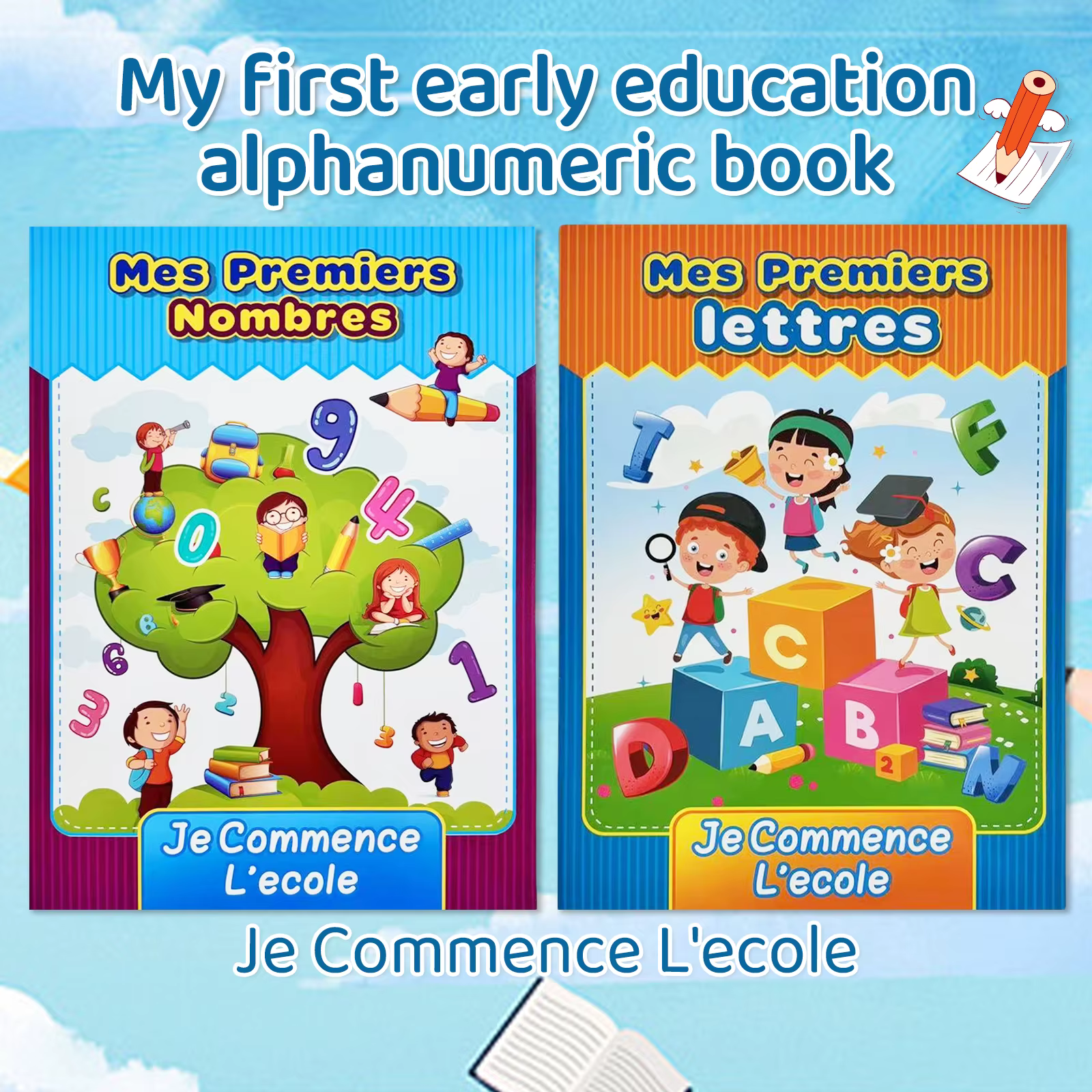 Cahier de calligraphie français pour enfants, cahiers de lettres, écriture manuscrite, apprentissage de l'écriture, livre de pratique du français