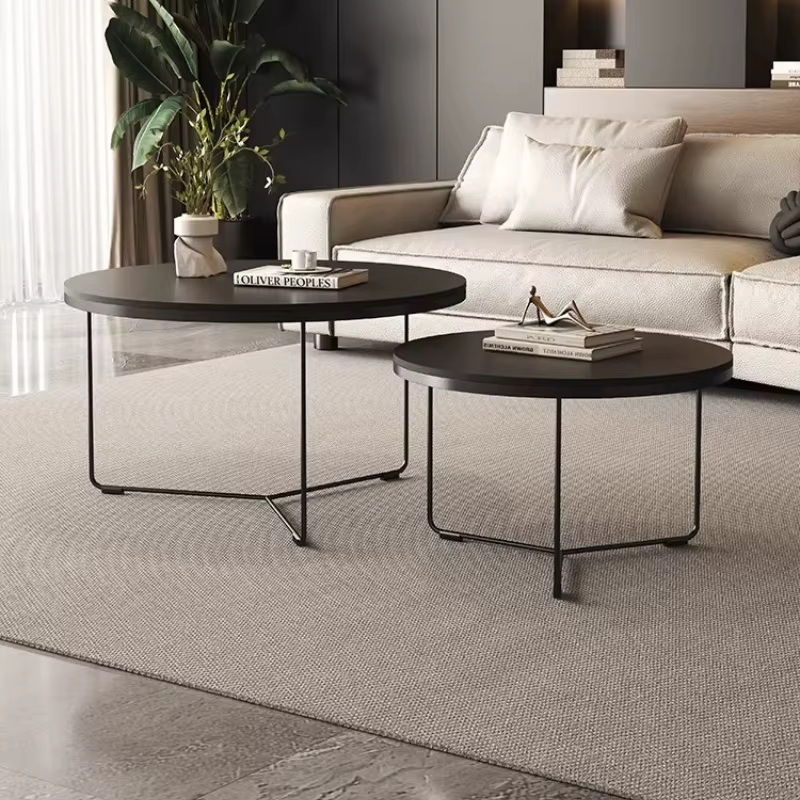 Table basse minimaliste, table basse de luxe pour petit espace, table basse ronde nordique pour salon, Mesa De Sala, meubles modernes