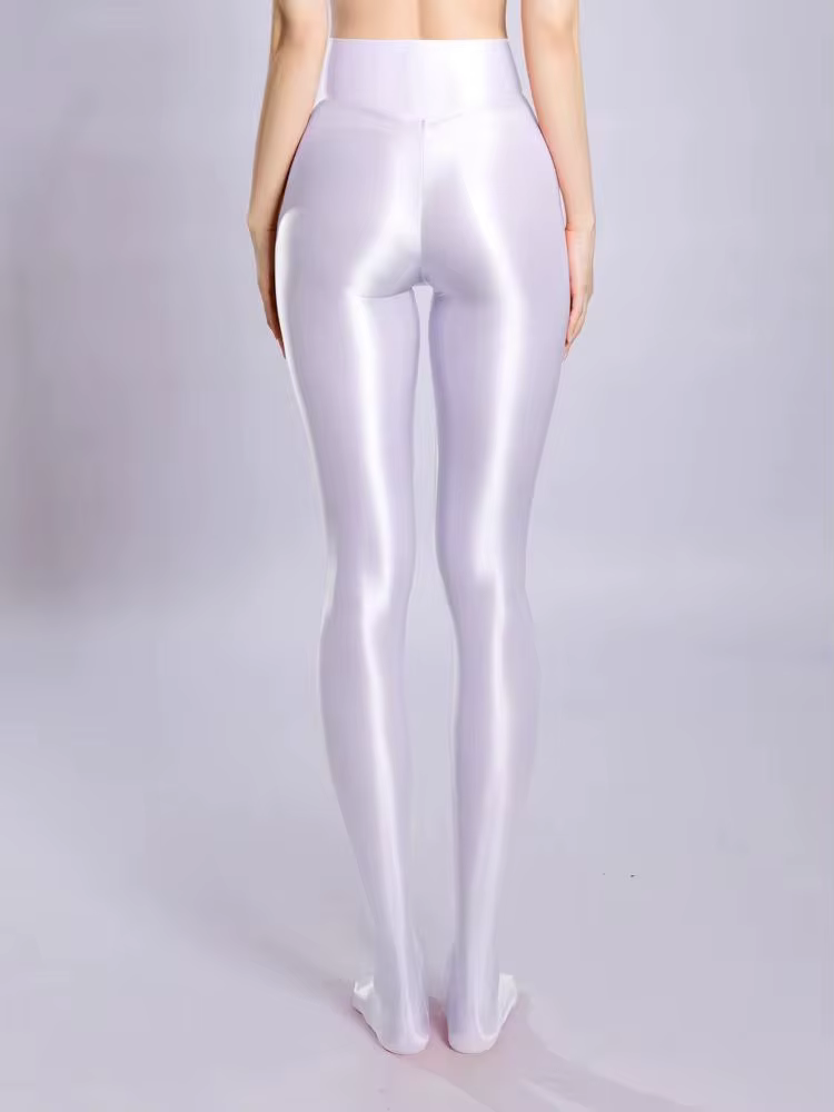 Nouveaux Collants en Nylon Brillant Effet Pêche