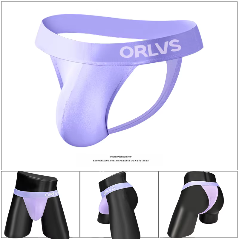 ORLVS OR676 Sous-vêtements pour hommes en modal, string taille basse, caleçons respirants et doux