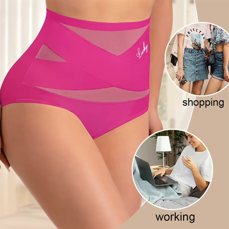 Culotte gainante taille haute grande taille post-partum confortable
