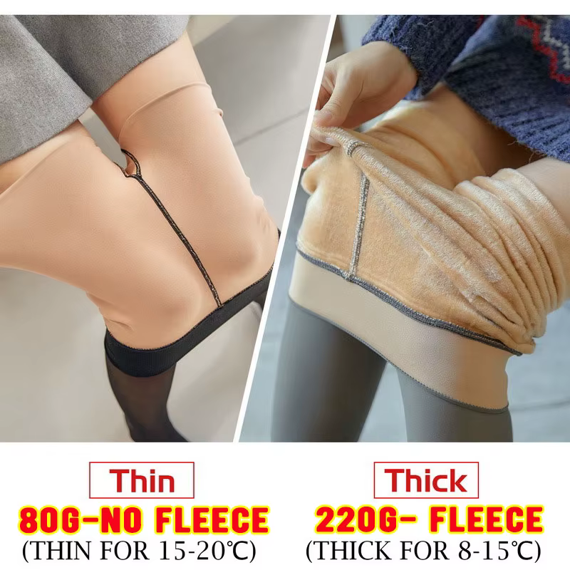 Culotte polaire femmes collants dames Leggings thermiques femme effet peau bas culottes