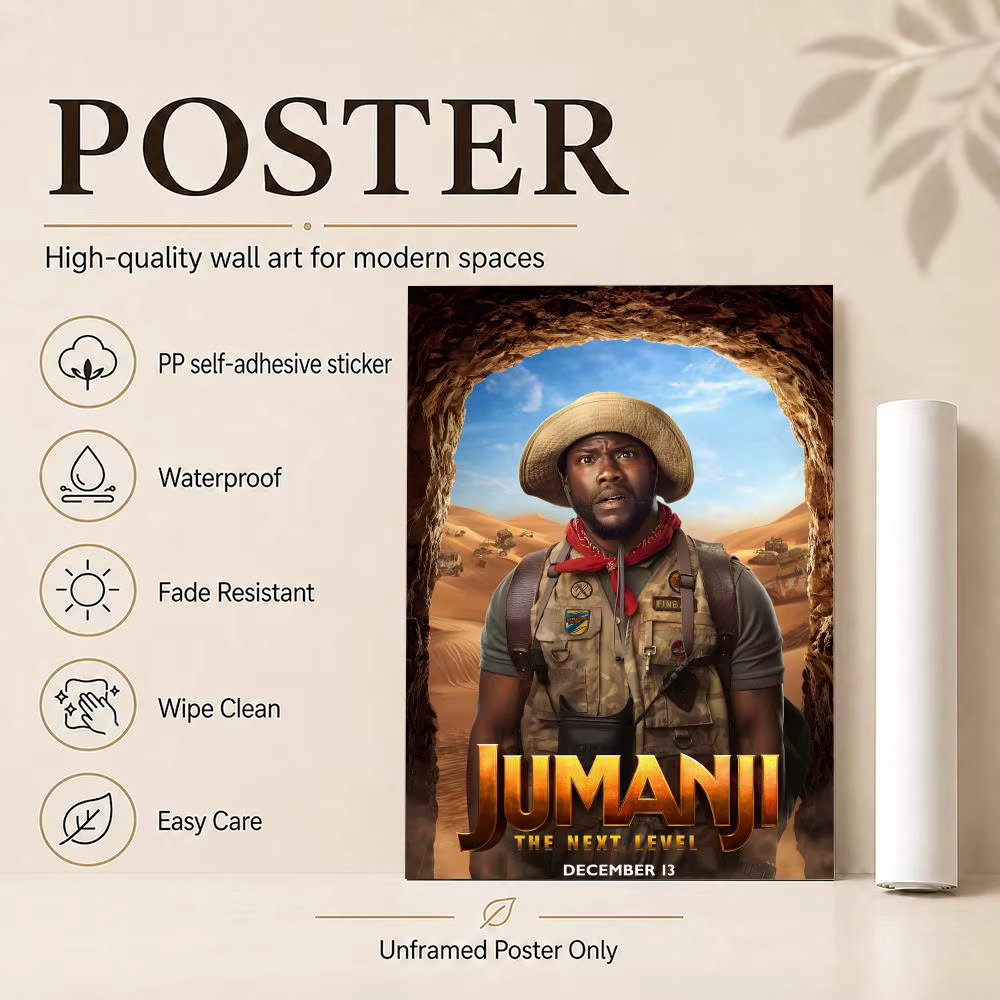 Affiche Jumanji pour décoration de la maison, impression d'art mural d'intérieur, affiches de garage, cadeau