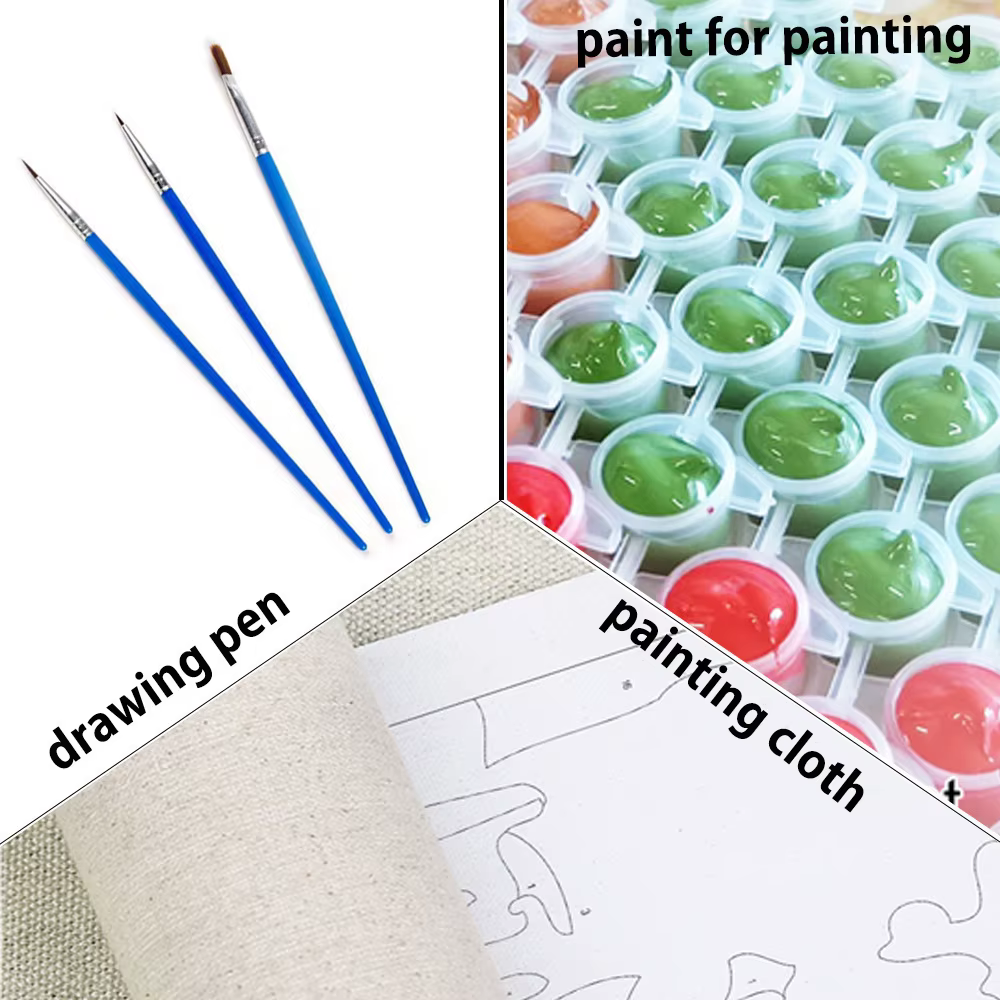 Peinture par numéros faite à la main par nombres de femmes nues, portrait personnalisé, artisanat de gril de fibre chimique pour des adultes, décoration à la maison