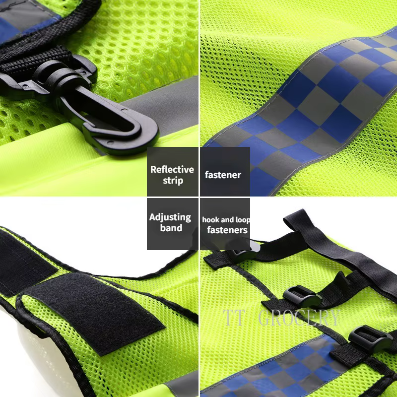 Veste fluorescente multi-poches, vêtements de sécurité, sécurité nocturne, trafic ferroviaire, mineurs de charbon, gilet uniforme respirant