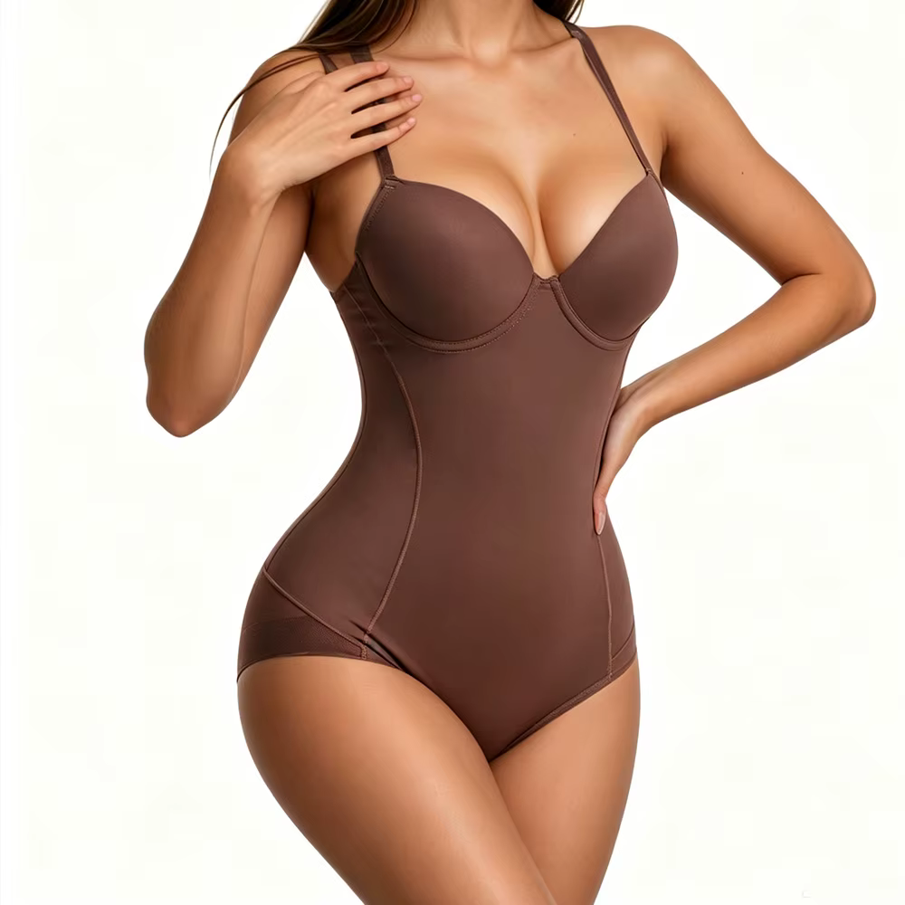 Body sculptant pour femme avec soutien-gorge intégré