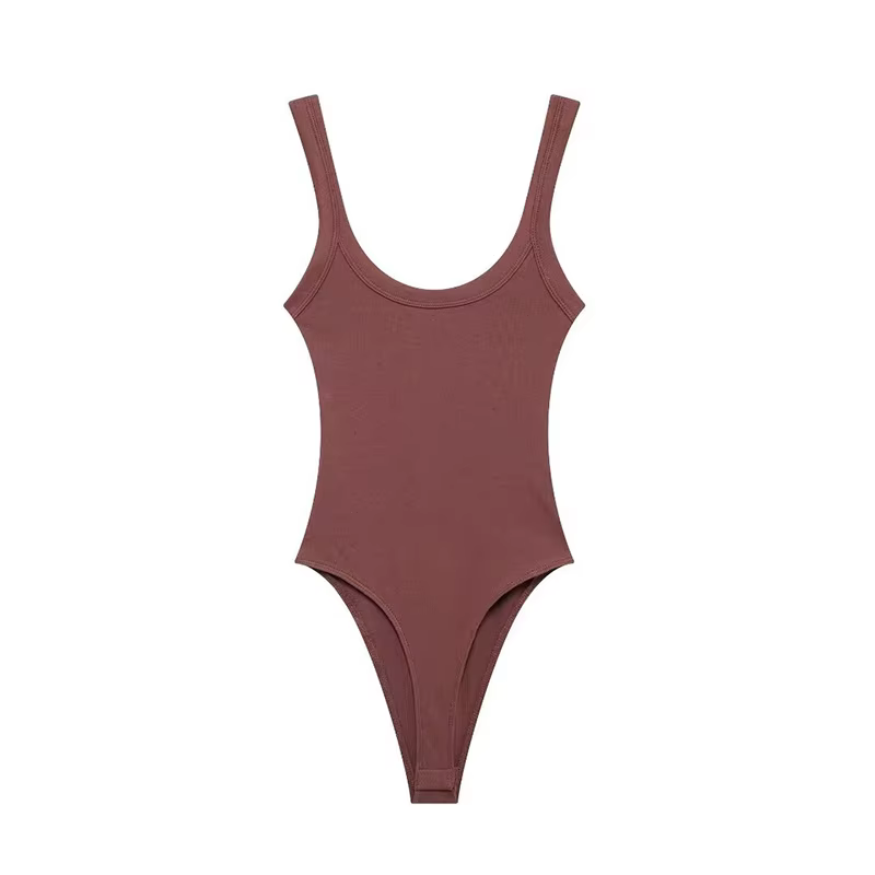 Body côtelé slim pour femmes