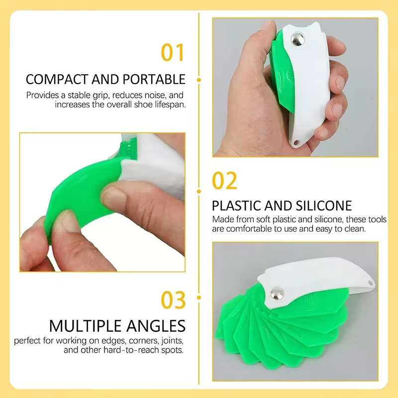 Grattoir à colle multifonction neuf en 1, coupe-colle pour verre, applicateur de scellage, grattoir pour l'élimination des bords des coulis des carreaux et des fenêtres