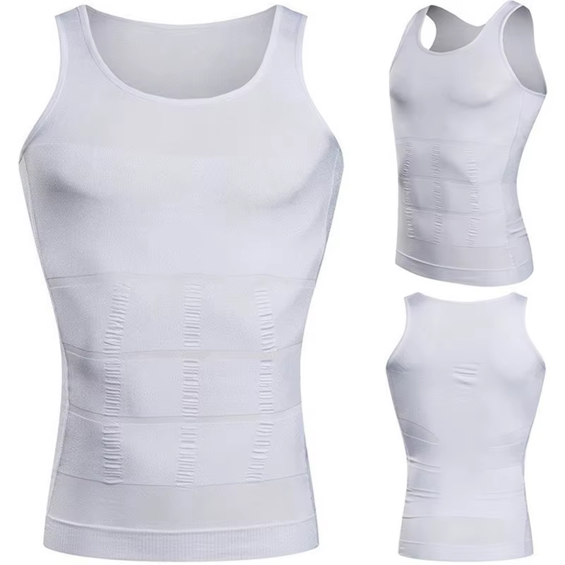 Gilet Shapewear pour hommes S-3XL grande taille minceur corps Corset Baju Melayu doublure