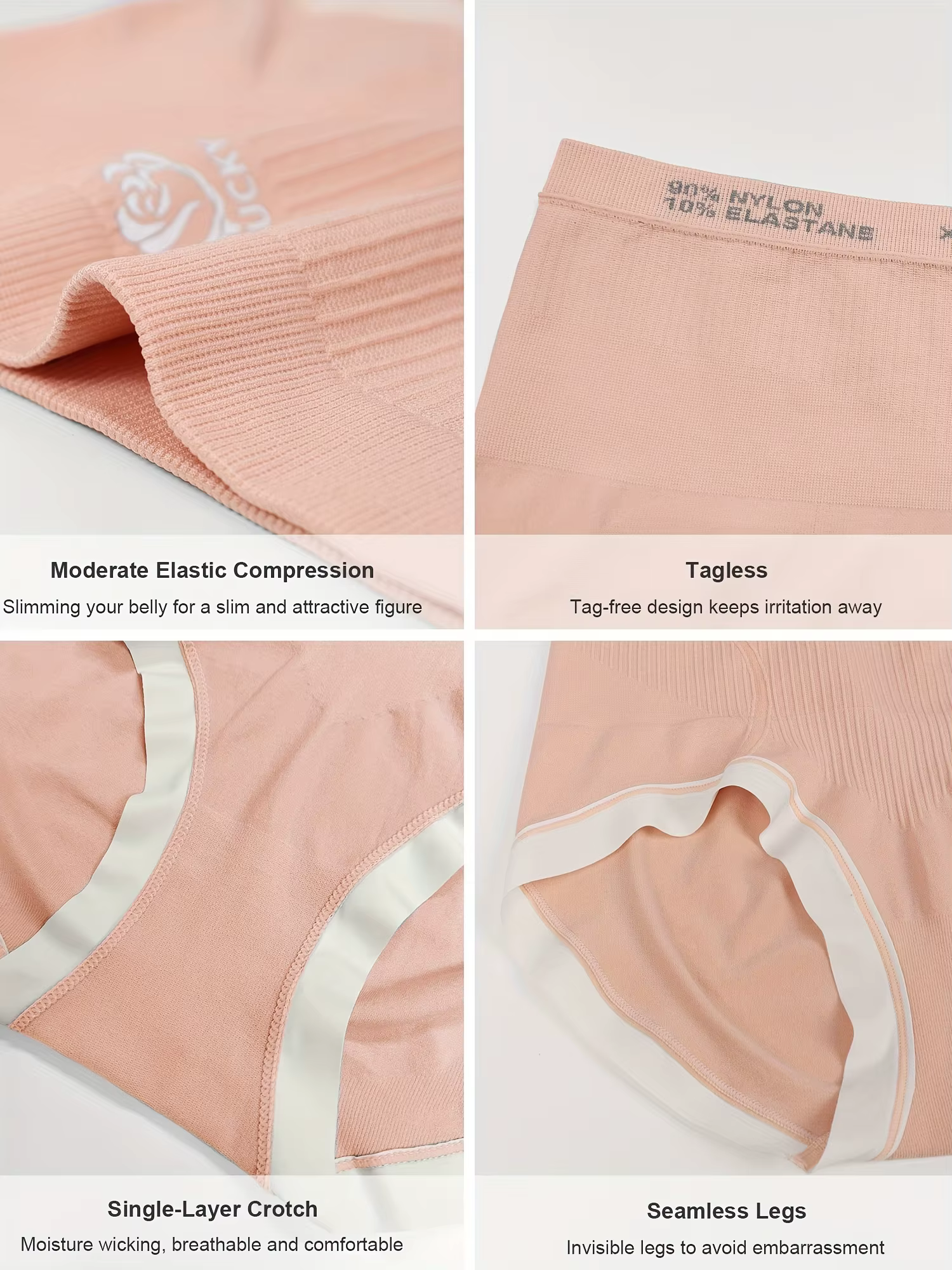 Culotte façonnante taille haute pour femme – Contrôle du ventre et levage des fesses sans couture