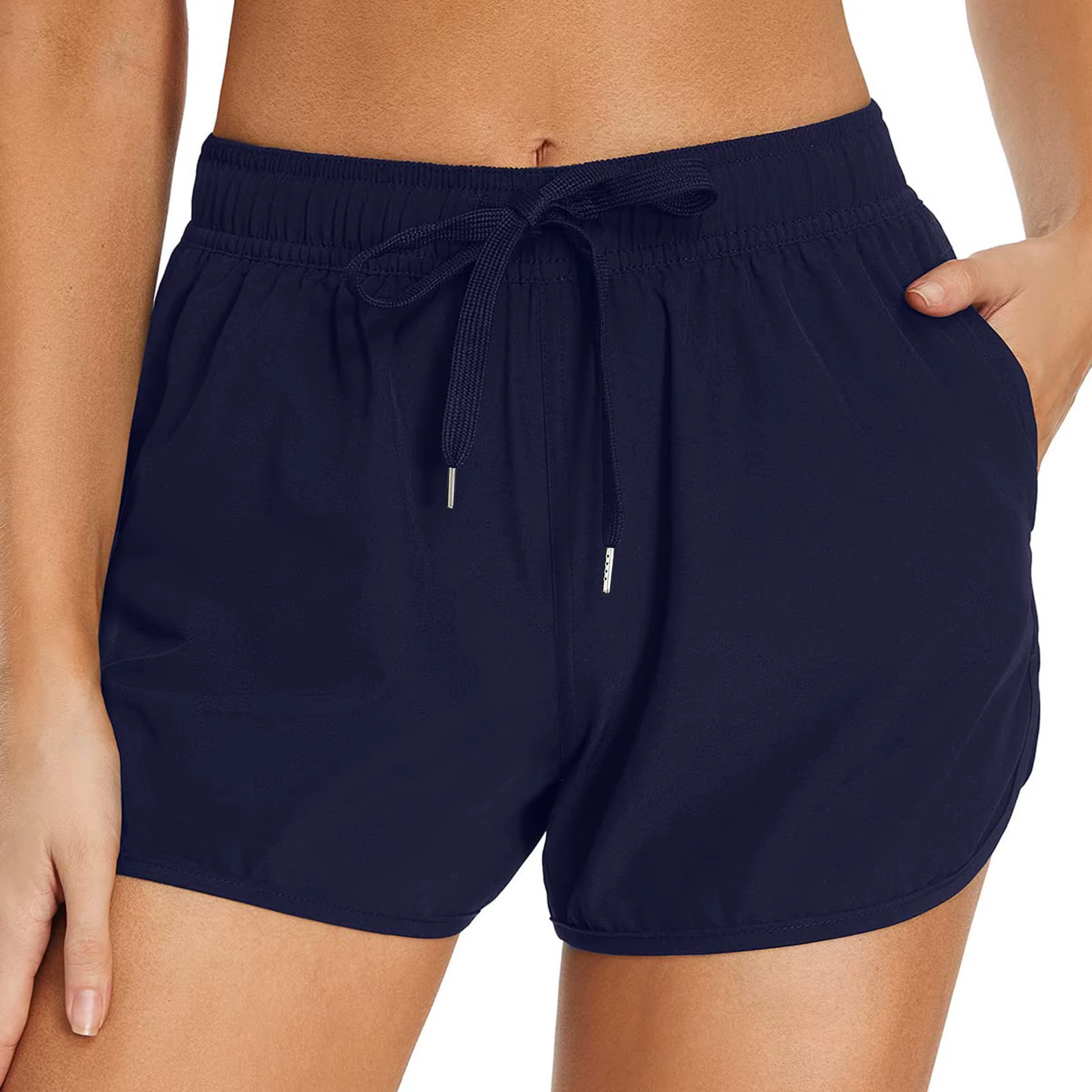 Short de bain avec poches pour femme
