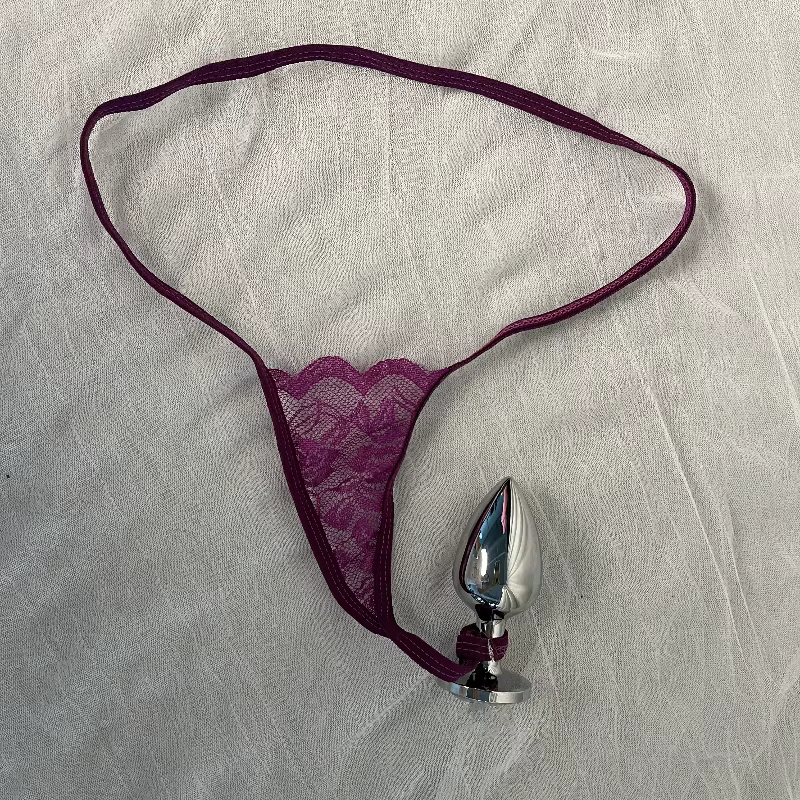 Culotte string ajustable anti-chute sexy pour plug anal, expansion anale, culotte T-back, masseur de prostate, plug anal, jouets sexuels pour adultes