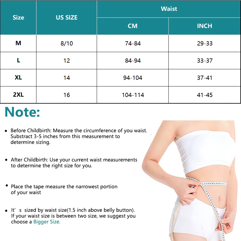 Ceinture post-partum, Section C