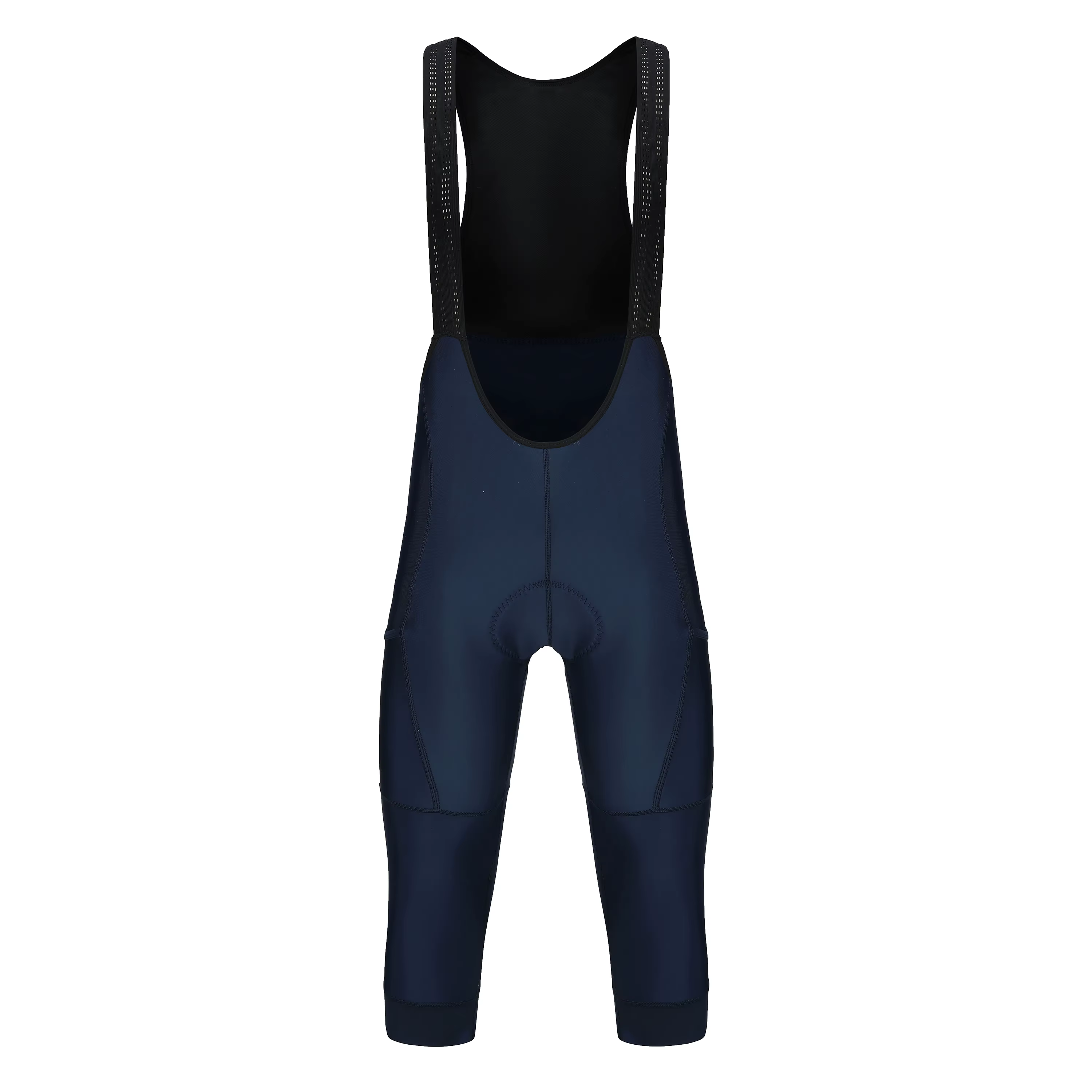 Pantalon de cyclisme 3/4 été Anti-UV haut de gamme Gel Pad vélo bavoir pantalon 3/4 solide noir/vert armée/bleu marine printemps culotte de vélo
