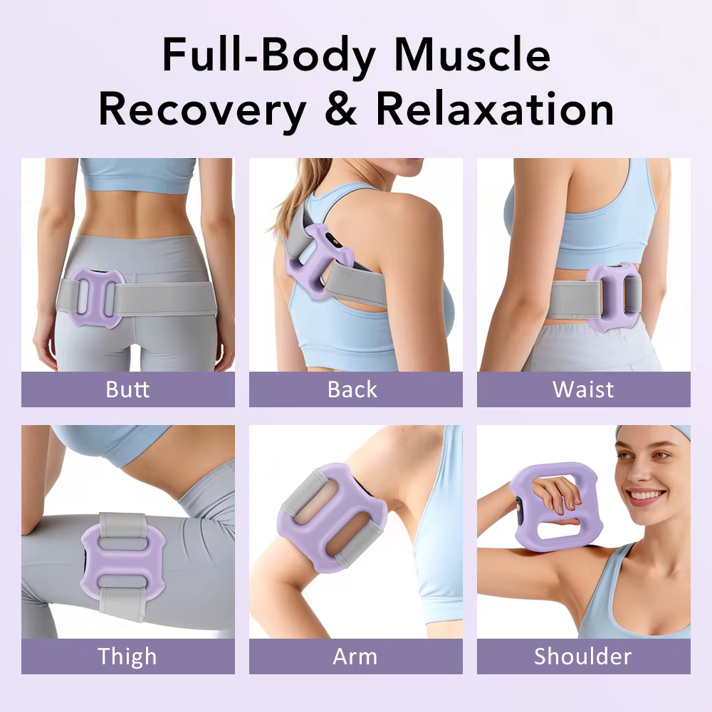 Anneau de massage professionnel rechargeable pour le corps, anneau vibrant pour brûler les graisses, anneau de massage pour la taille et l'abdomen, perte de poids, relaxation musculaire profonde