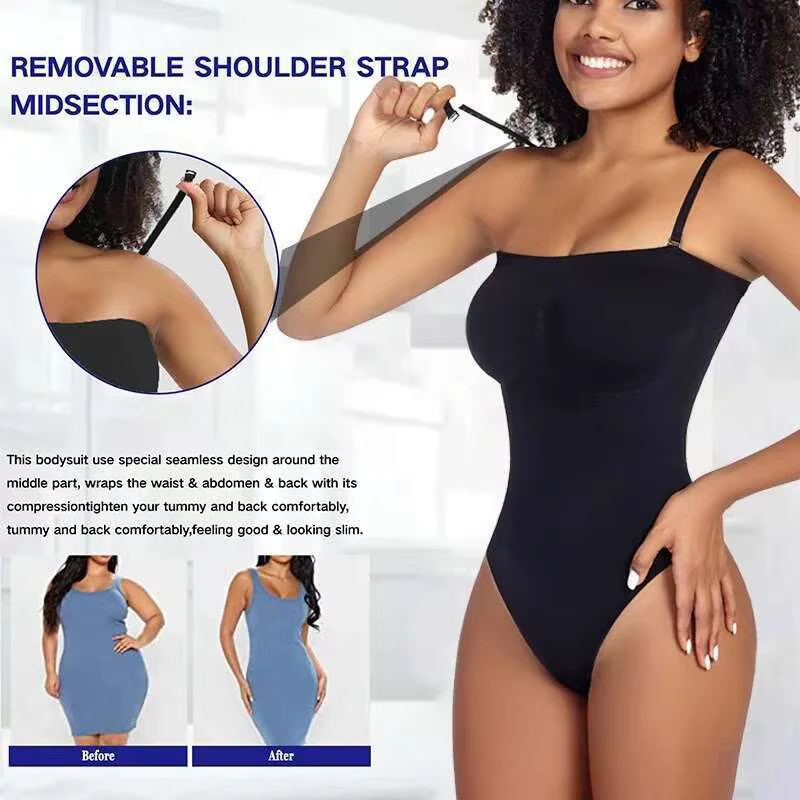 Body string sans bretelles Bustier bustiers femmes épaules dénudées sans couture Bodyshaper sculpter ventre contrôle corps Shaper Compression