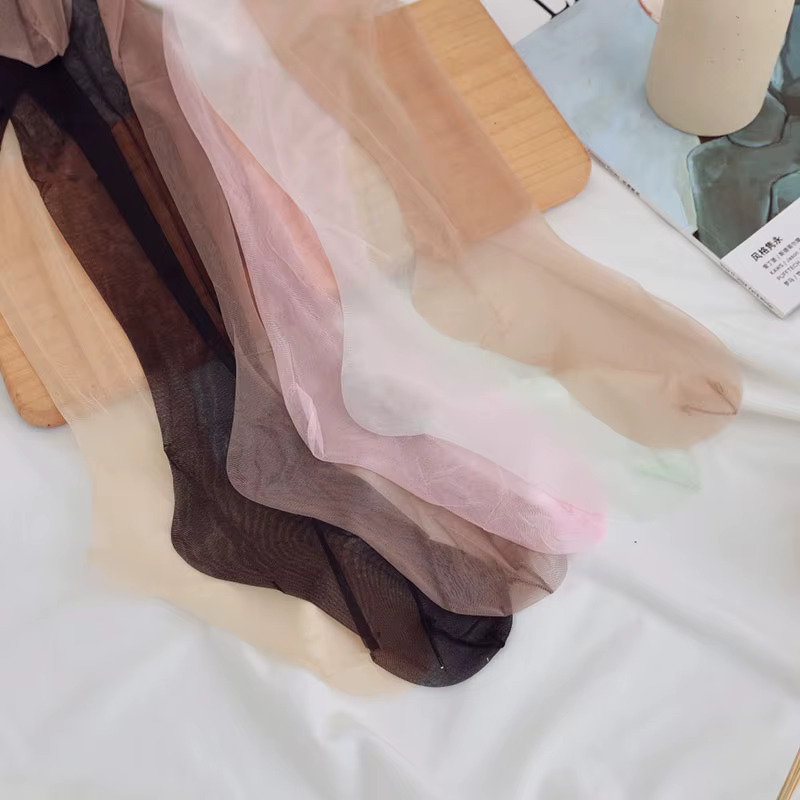Collants ultra-fins et transparents pour femme, style mode, soyeux et lisses, pour soirées et clubs, lingerie sexy