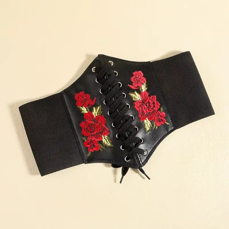 Body noir Shapewear femmes vêtements gothiques sous le buste taille Cincher formateur Pu cuir élastique Sexy mariée Corsets et Bustiers