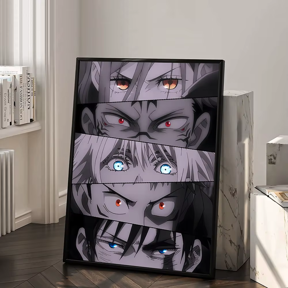 Affiche imprimée Anime Jujutsu Kaisen, Itadori Yuji Fushiguro Megumi Sukuna Collage toile peinture décor à la maison affiche Fans cadeaux