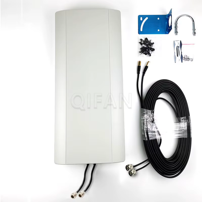 Antenne 5G à gain élevé, montage mural, extérieure, étanche, directionnelle, double polarisation MIMO, antenne 3G 4G 5G, 2x16dBi à gain élevé