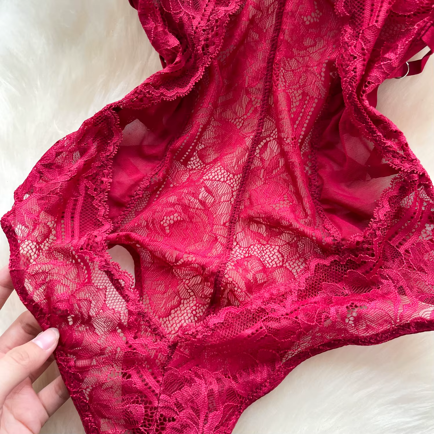 Femmes Sexy licou dentelle body Chic mode élastique Bodycone combinaisons printemps chaud doux gothique combishorts