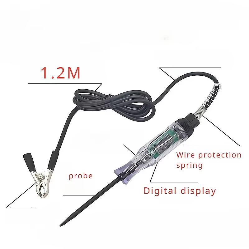 Testeur de circuit de tension pour voiture et camion, outils de diagnostic automobile, sonde de test, stylo testeur d'électricité, outils de mesure électrique