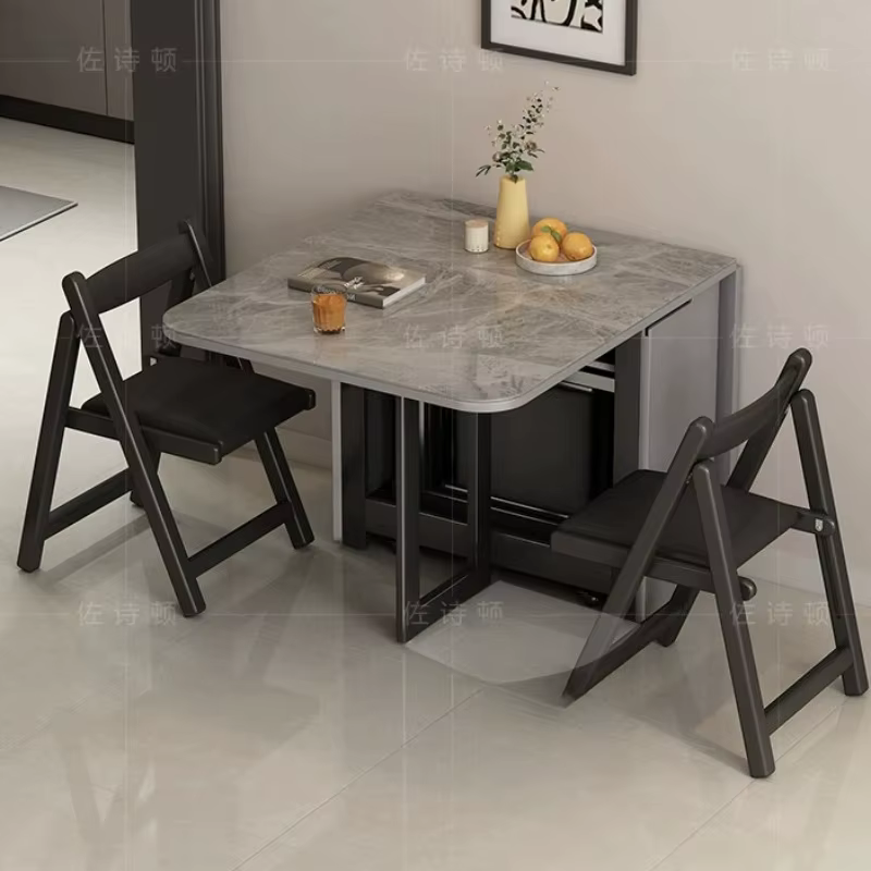 Tables à manger contemporaines carrées peu encombrantes pour cuisine, tables consoles de luxe, meubles de maison