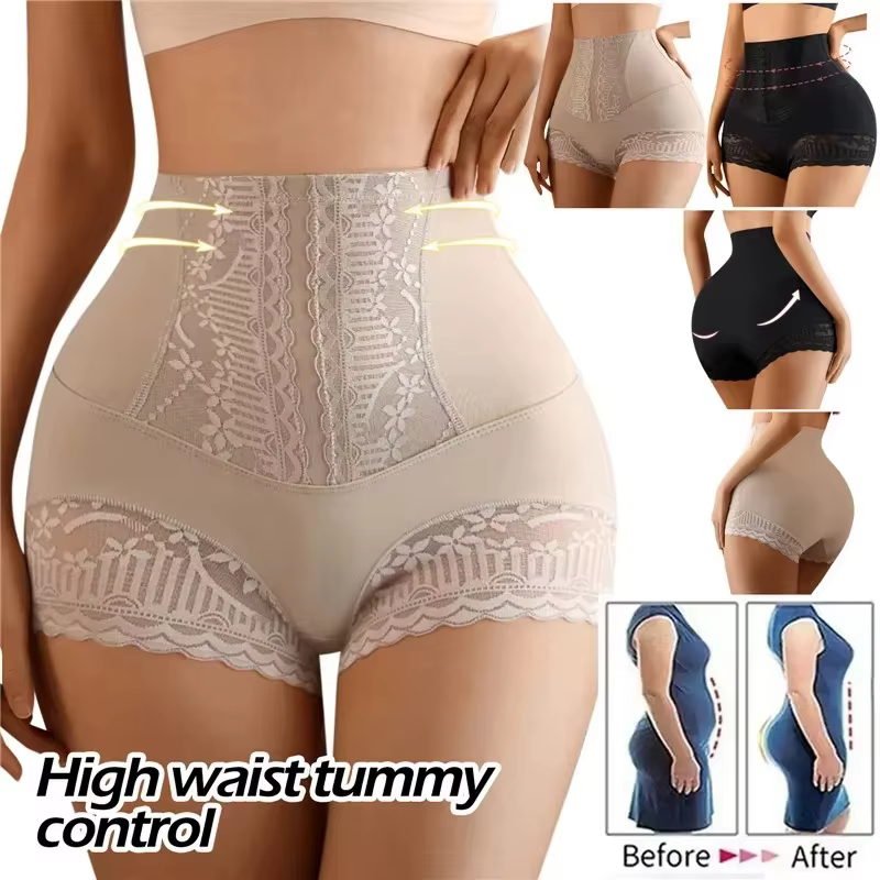 Femmes Shapewear culottes taille haute ventre plat Shorts bout