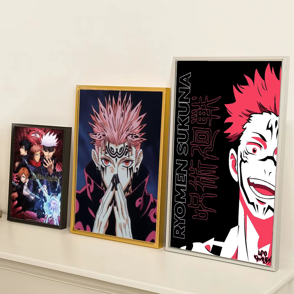 Affiche imprimée Jujutsu Kaisen, pour chambre à coucher, salon, décoration de maison, affiche de dessin animé japonais Yuji Itadori, peinture sur toile, cadeau d'art mural
