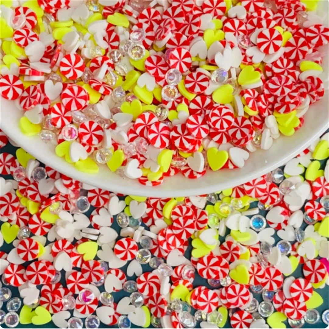 Tranches de crème glacée mélangée, 100g, argile chaude polymère, saupoudrage, Slime, décoration Nail Art, bricolage, accessoires de remplissage de Slime en cristal
