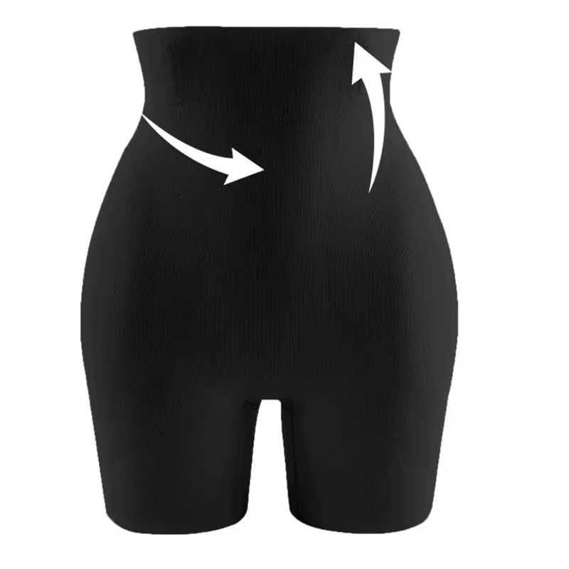 Culottes invisibles ultra-fines pour femmes, effet push-up fessier naturel, couleur unie, taille haute et sculptantes