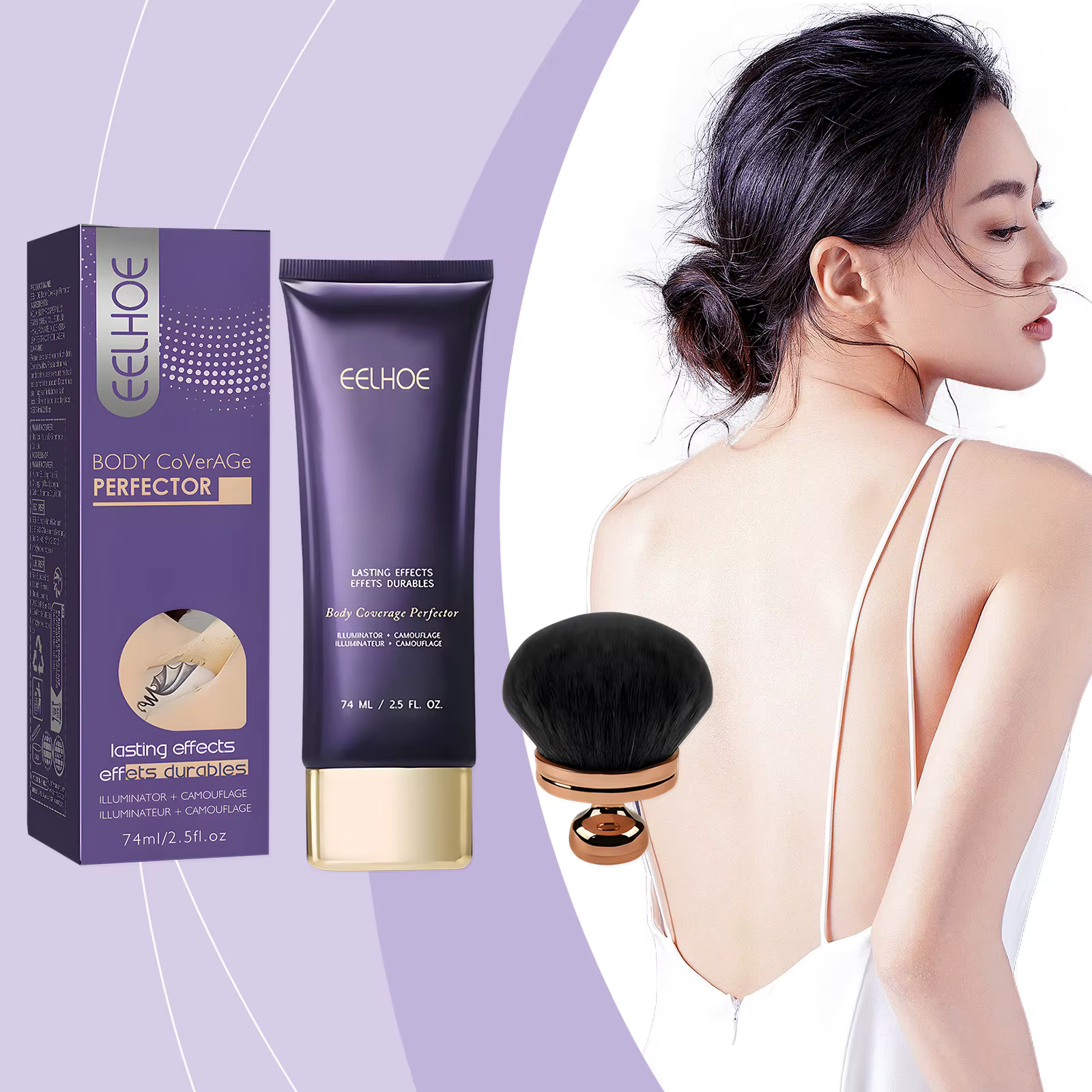 ​ EELHOE corps correcteur couverture complète couvrant tatouage résistant à la sueur imperméable