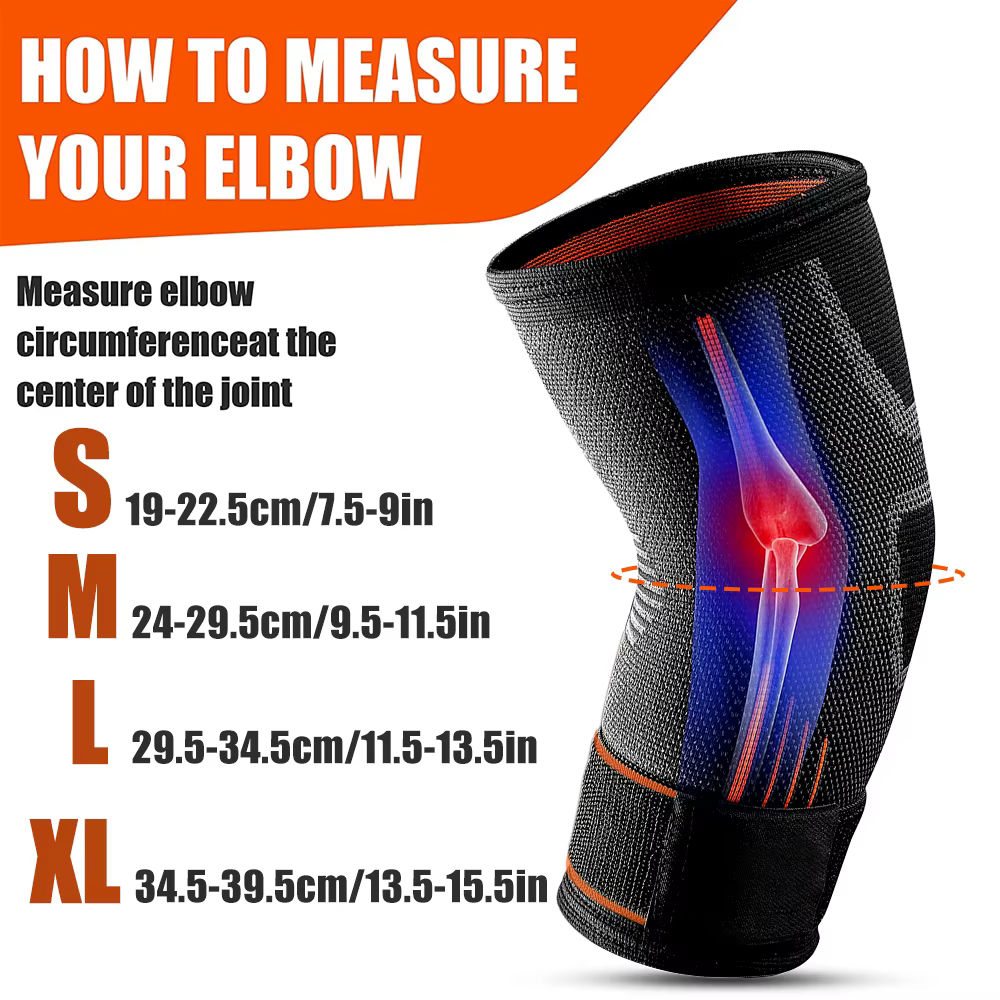 BYEPAIN 1 pièces Fitness coudière Compression manchon de soutien pour tendinite