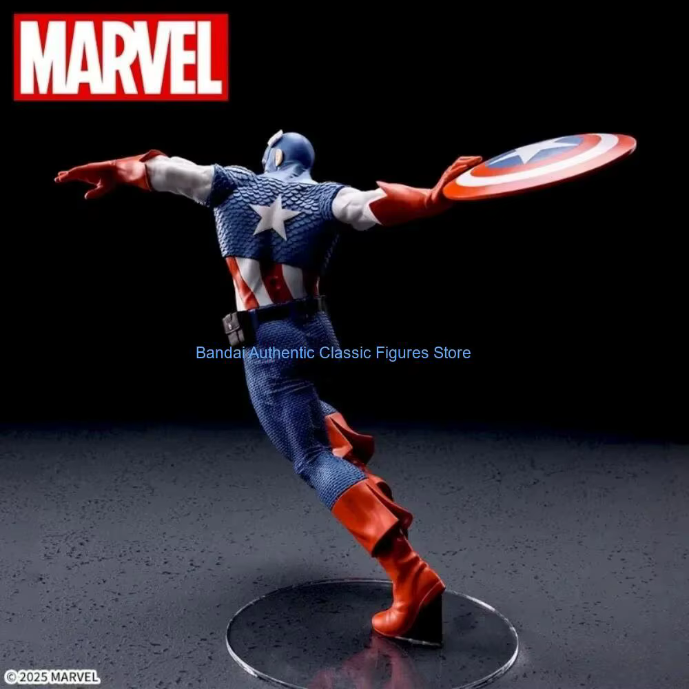 Figurine d'action en PVC Captain America de Marvel Comics, 20cm, collection de jouets pour garçons, cadeaux, en stock, originale