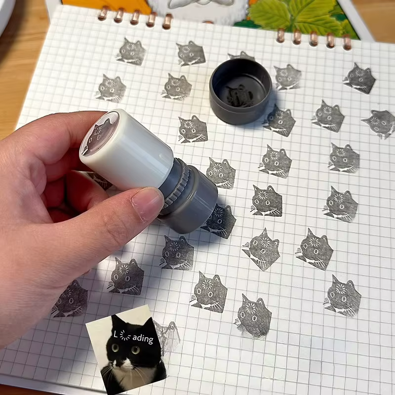Timbres Emoji amusants, petits sceaux ronds créatifs pour étudiants, mignon, Portable, bricolage, décoration de compte à main
