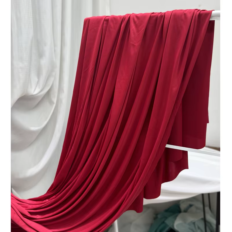 Papéis en tissu rouge bordeaux pour décoration de mariage, rideaux, nappe, arrière-plan pour robe, matériel de couture pour bricolage, large 170cm
